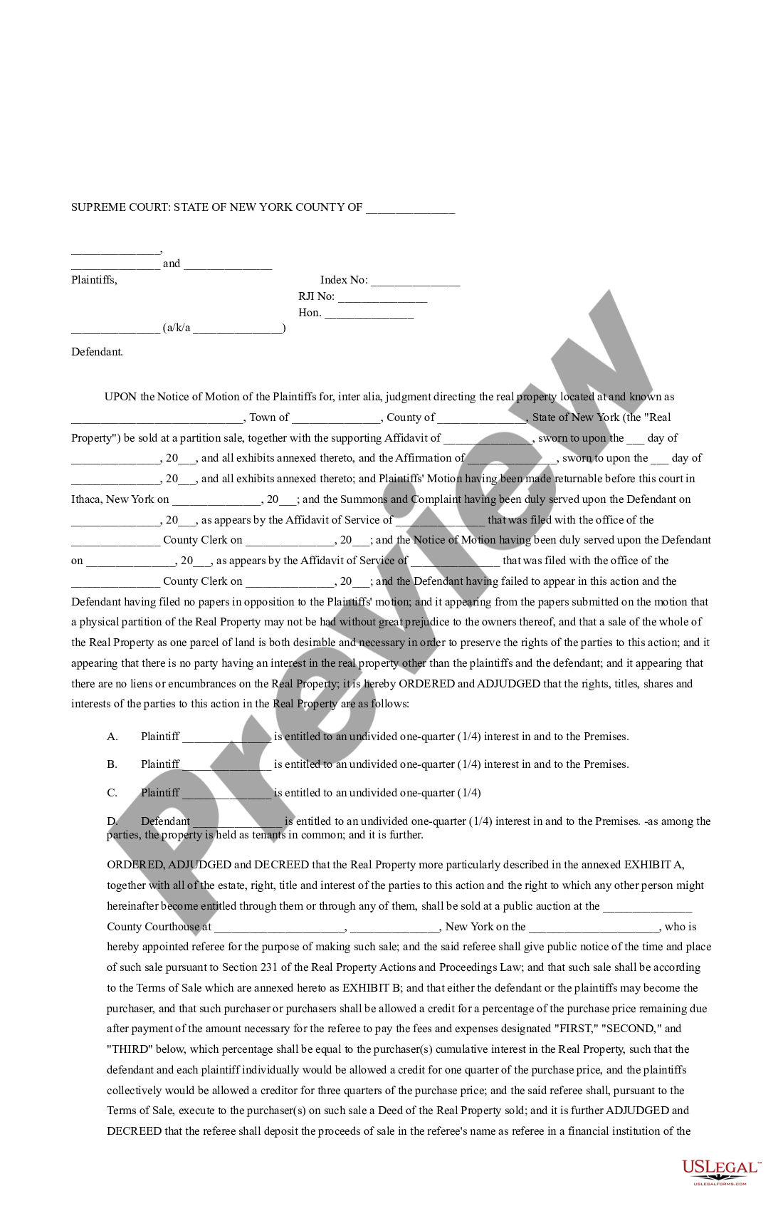 Partition Lawsuit New York at Doreen Rech blog