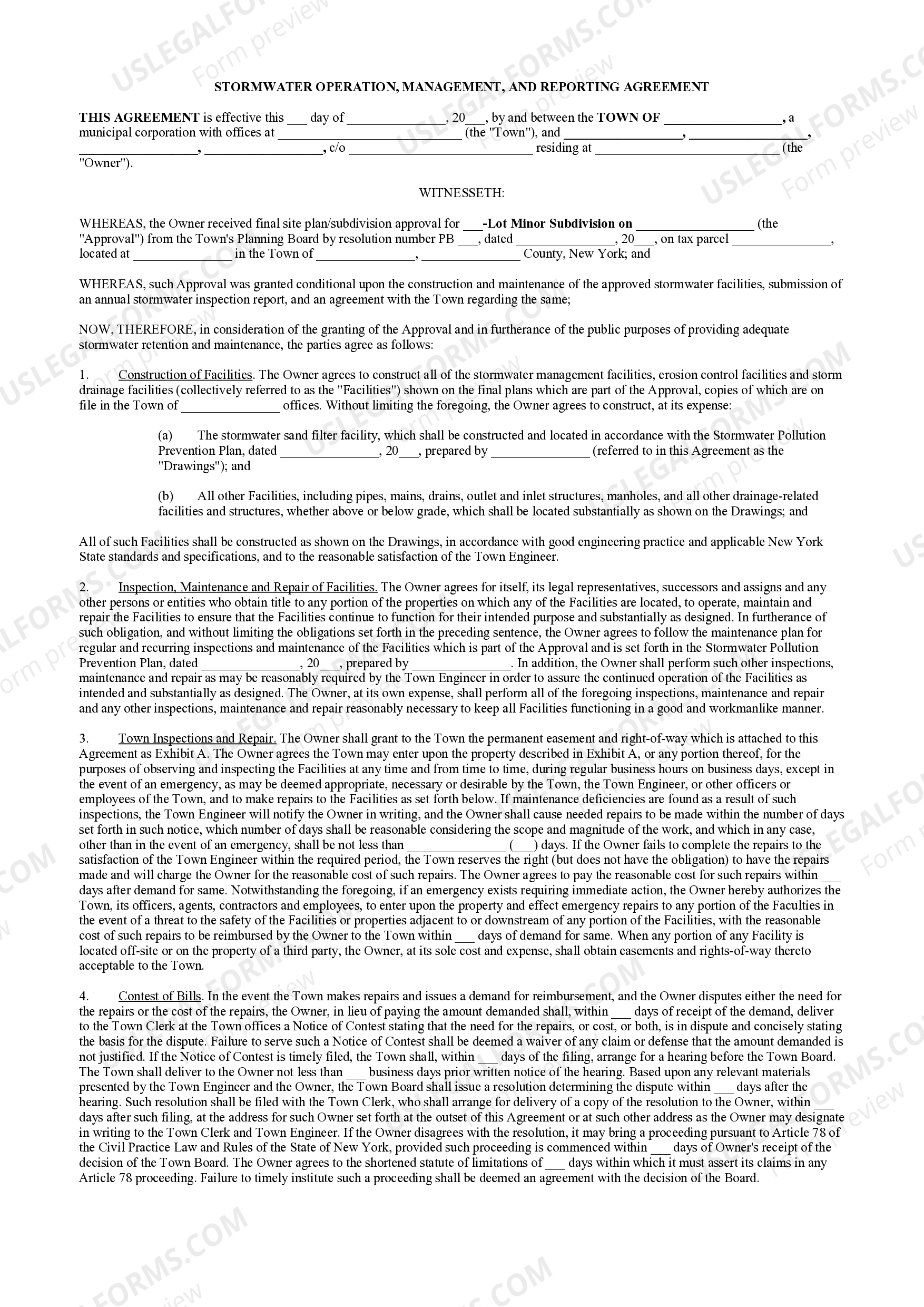 Yonkers New York Stormwater Operation Ny Reporting US Legal Forms