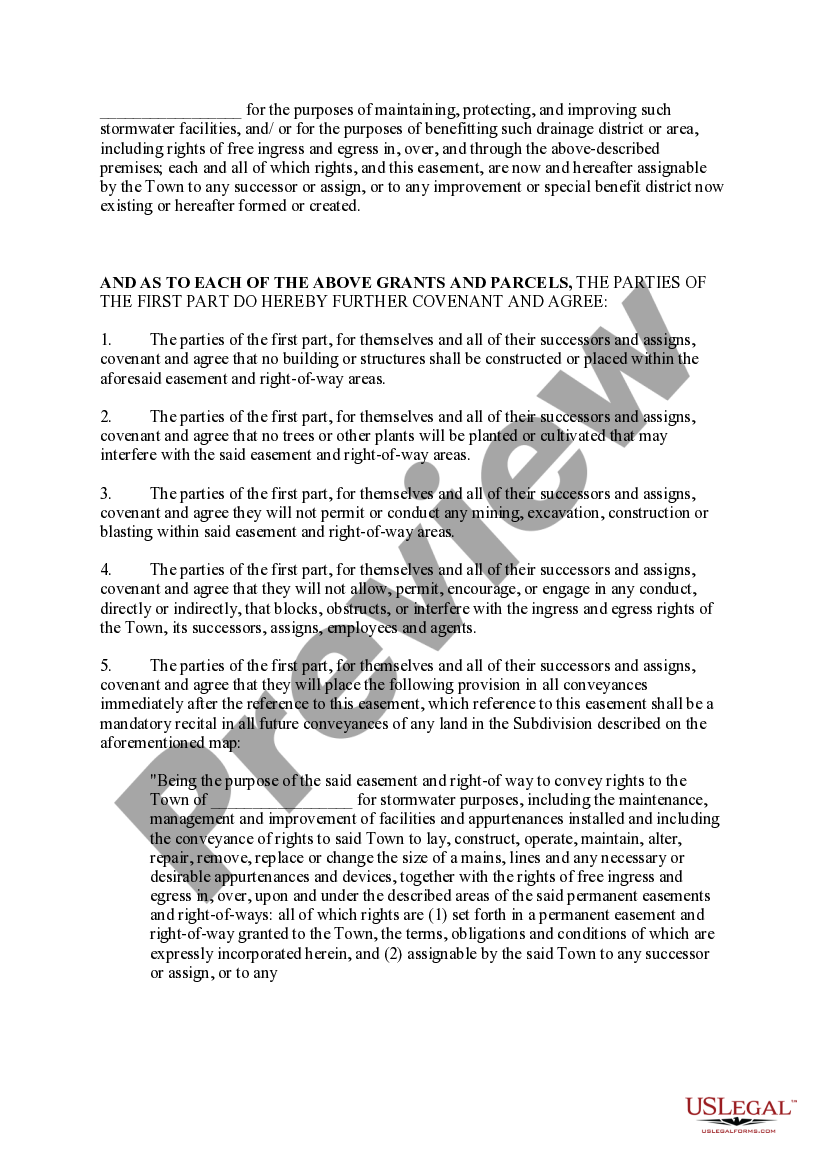 New York Right of Way and Easement New York State Property Right Of