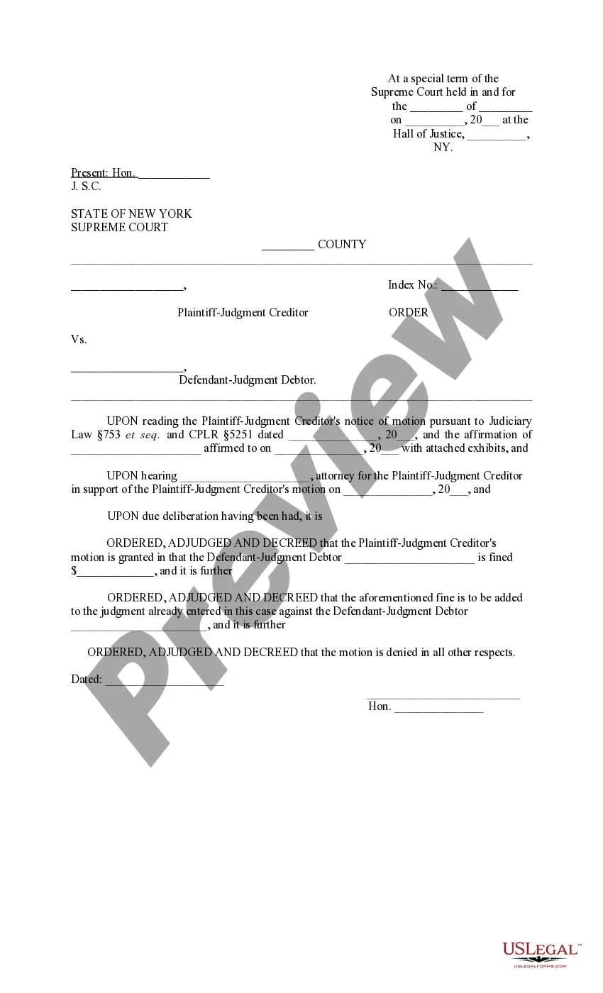 Preview Amended Statement for Judgment