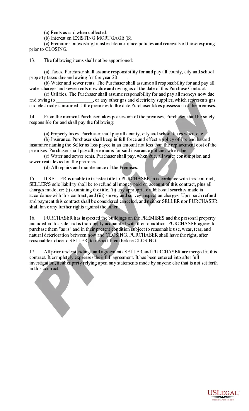 Preview Contract of Sale