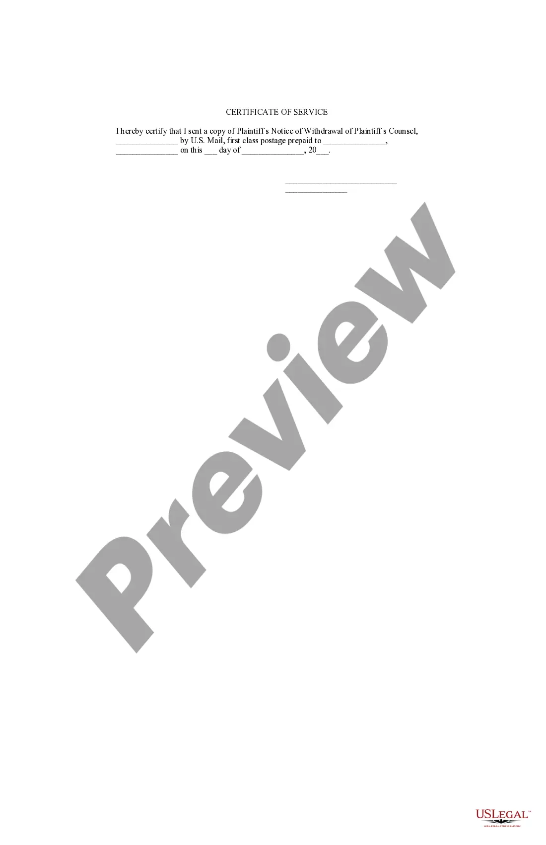 Get Notice of Withdrawal of Appearance Preview Notice of Withdrawal of Appearance