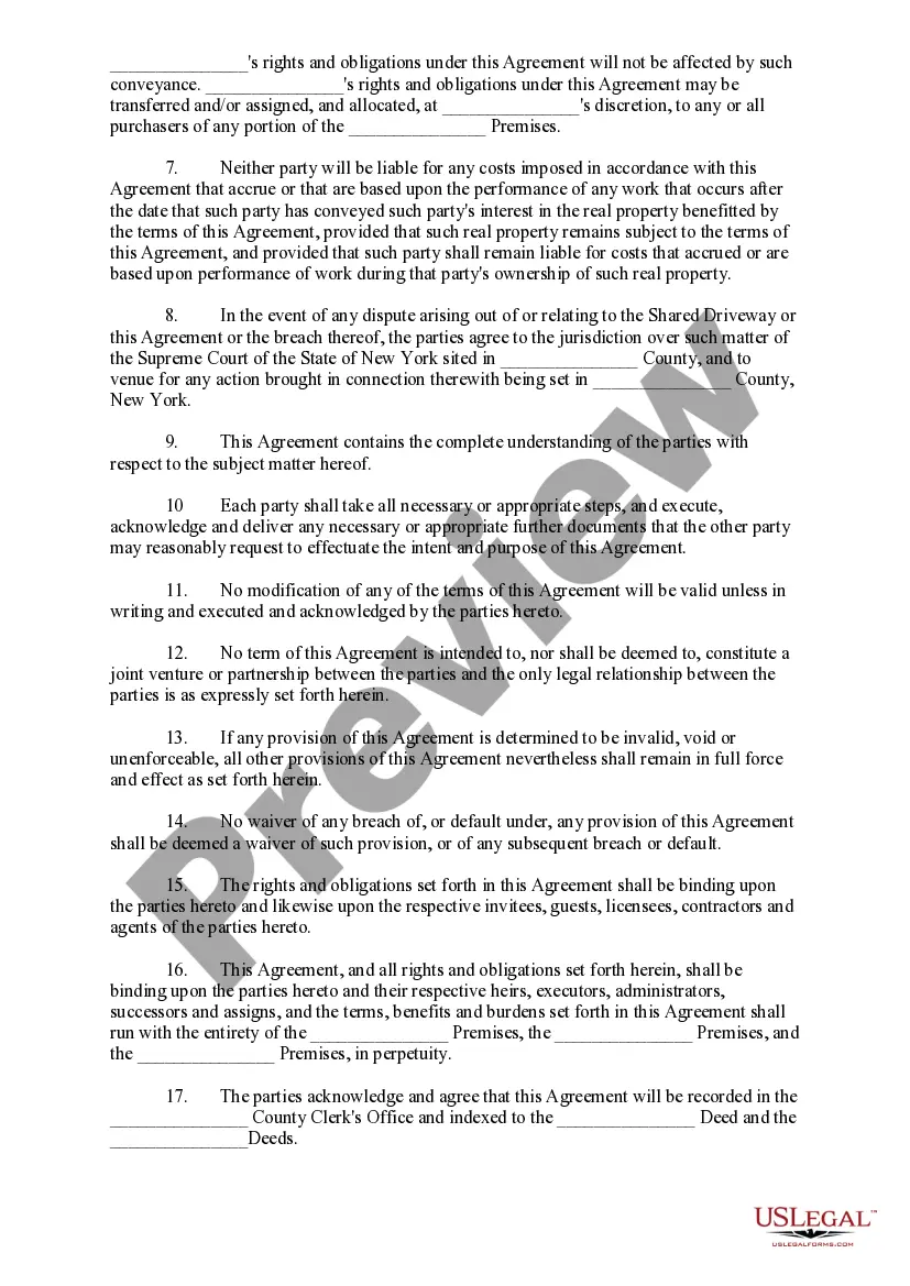Get Shared Driveway Agreement Preview Shared Driveway Agreement