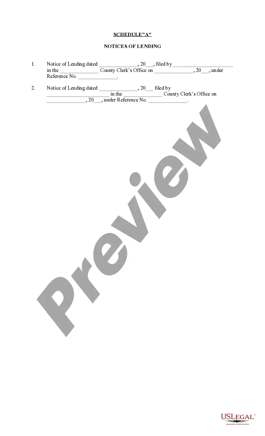 Preview Partial Release of Notice of Lending