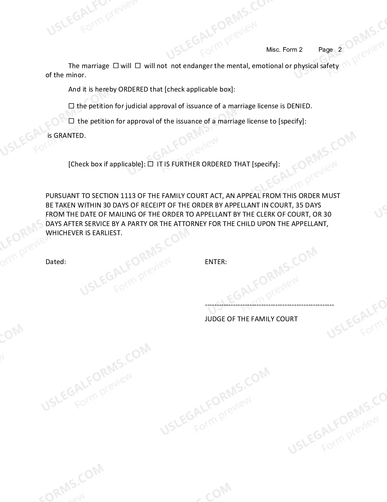Preview Order Consent To Marry