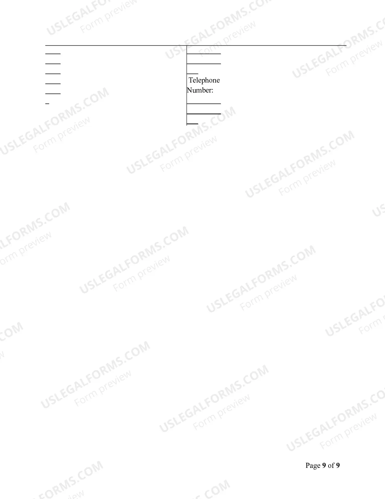 Preview Notice of Mechanic's Lien