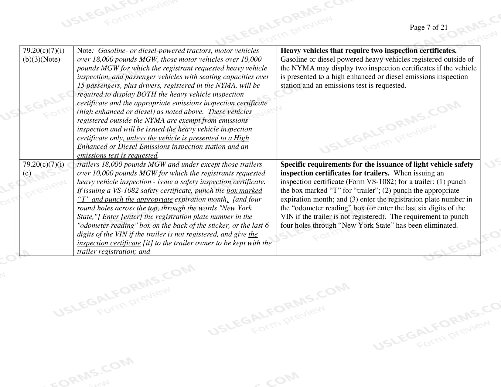 Preview NYS Motor Vehicle Inspection Regulations Amendment Small Business Regulation Guide