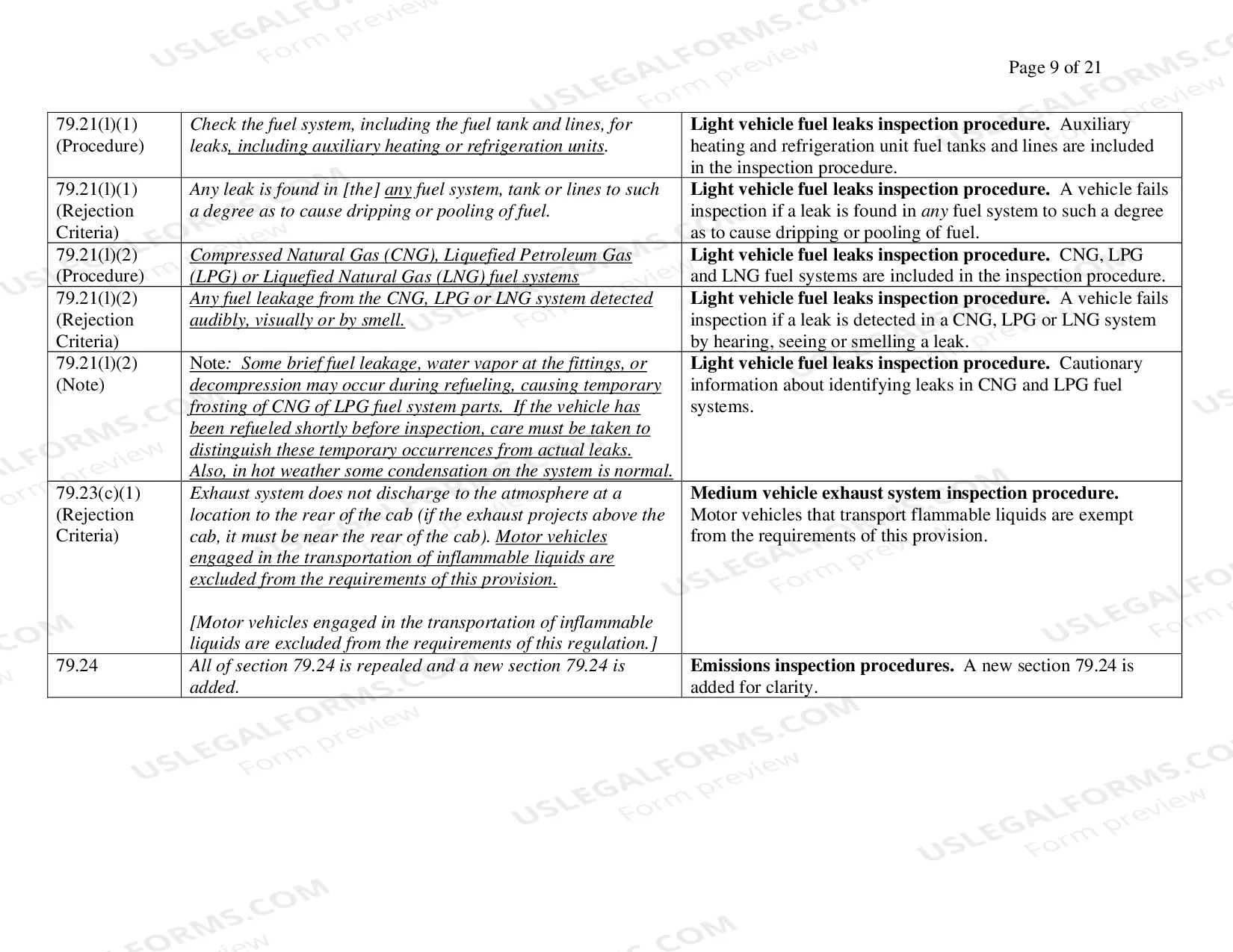 Preview NYS Motor Vehicle Inspection Regulations Amendment Small Business Regulation Guide
