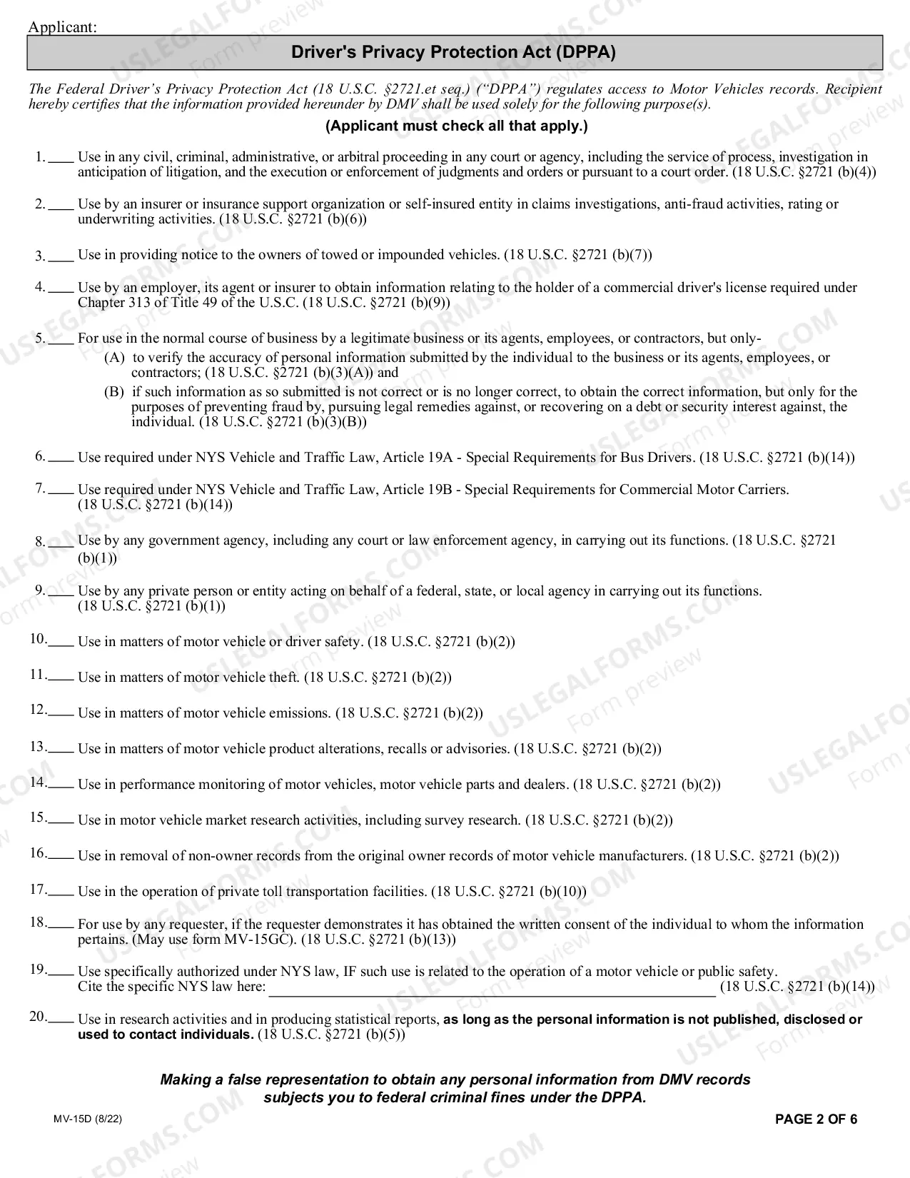 Preview Motor Vehicle Record Search Account Application