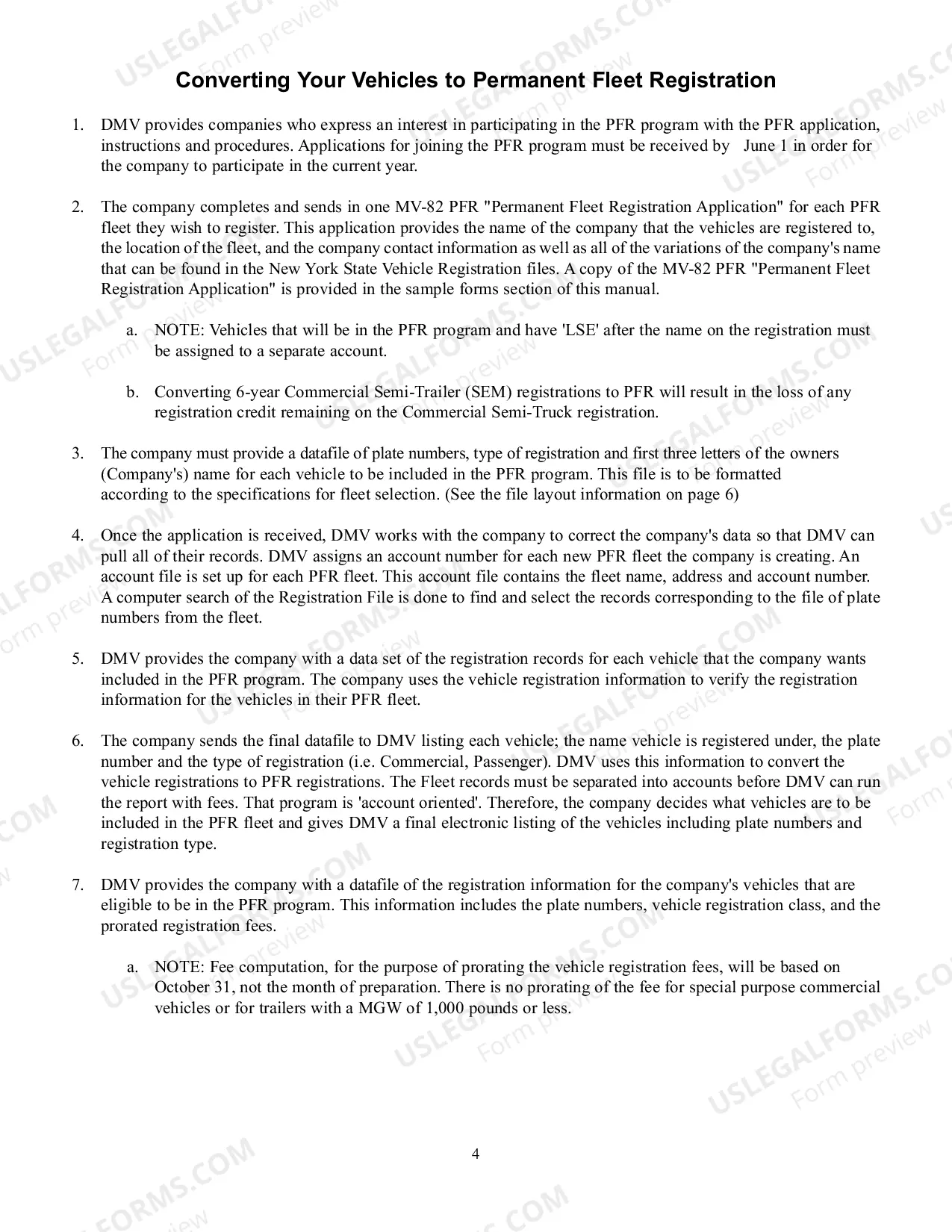 Preview Permanent Fleet Registration Program Guide
