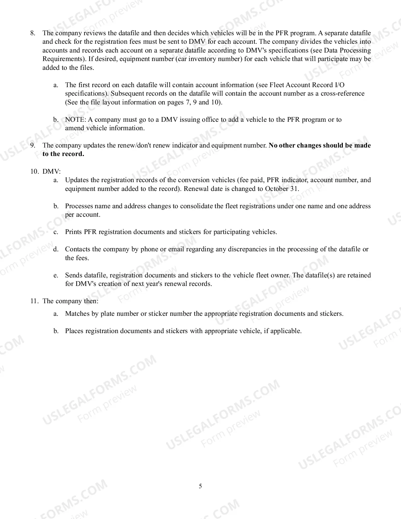 Preview Permanent Fleet Registration Program Guide