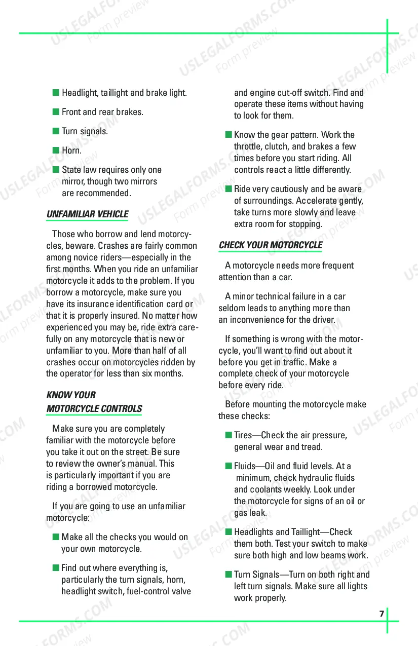 Preview NYS Motorcycle Manual - Print version