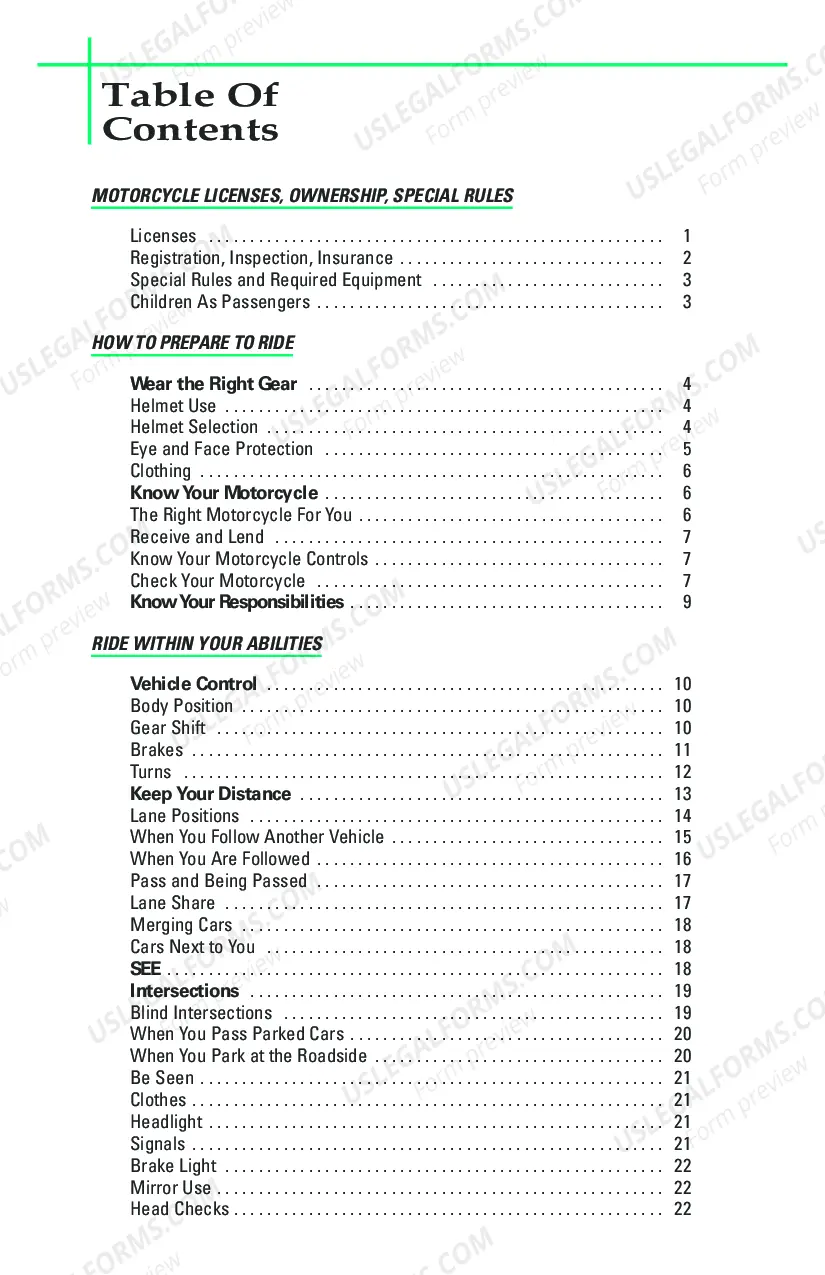 Preview NYS Motorcycle Manual - Print version