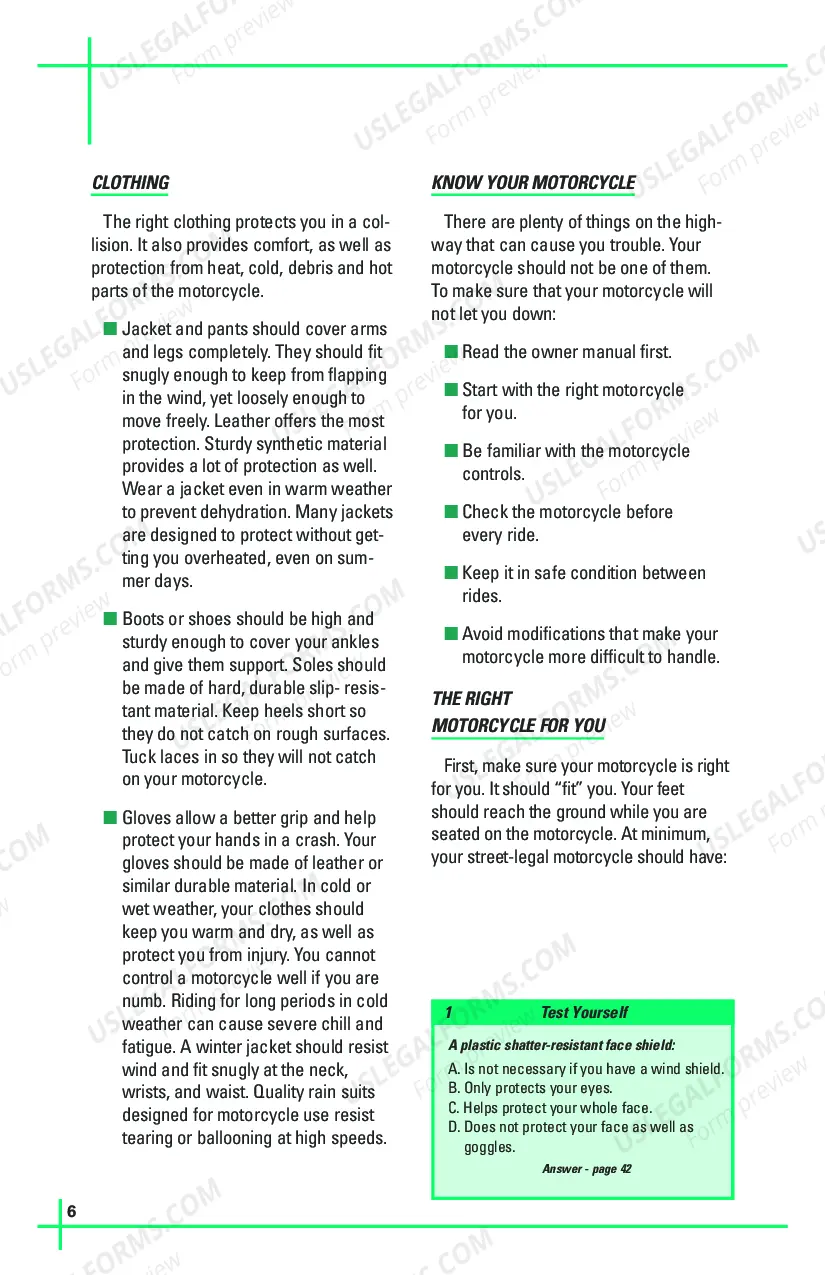 Preview NYS Motorcycle Manual - Print version