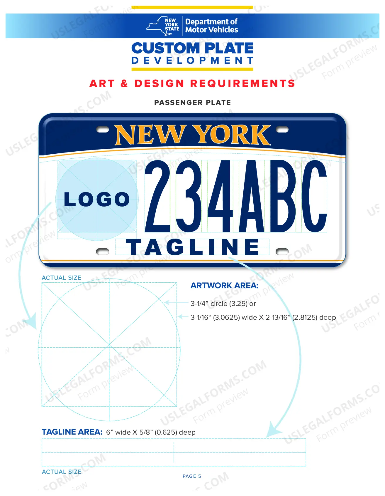 Preview Request for Custom Empire Plates - Disabled Registrant