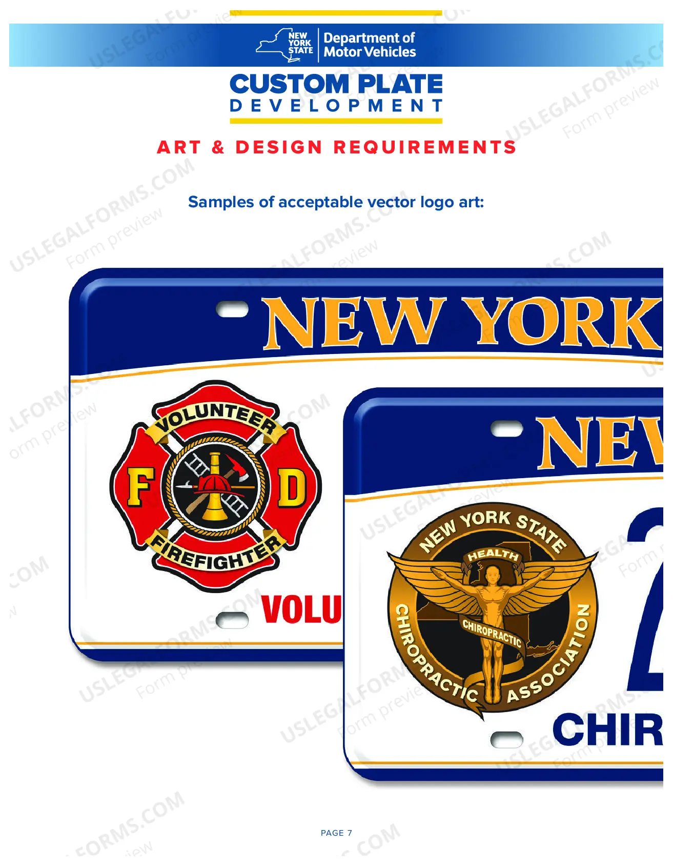 Preview Request for Custom Empire Plates - Disabled Registrant