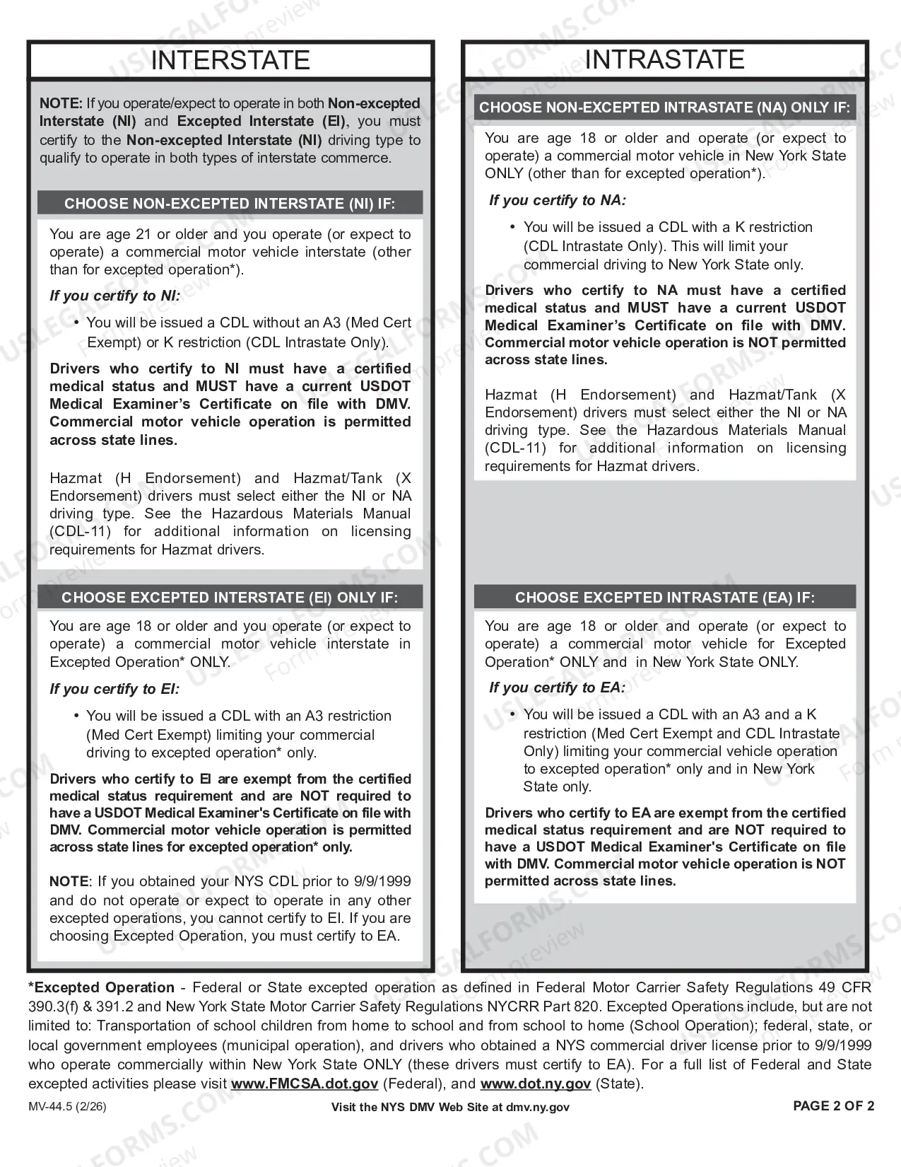 Preview Federal Requirements for Commercial Driver License (CDL) Applicants