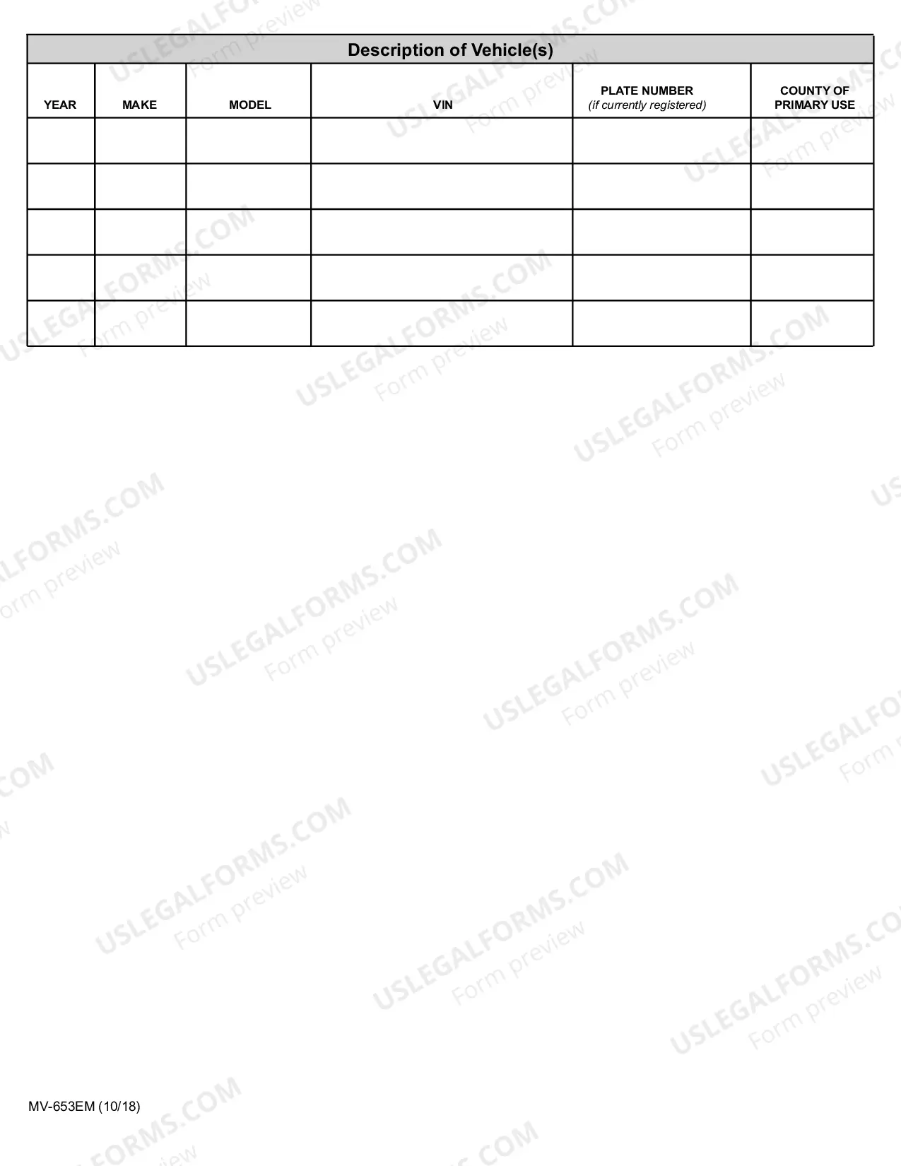 Preview Certification of Eligibility for Emergency Management Plates