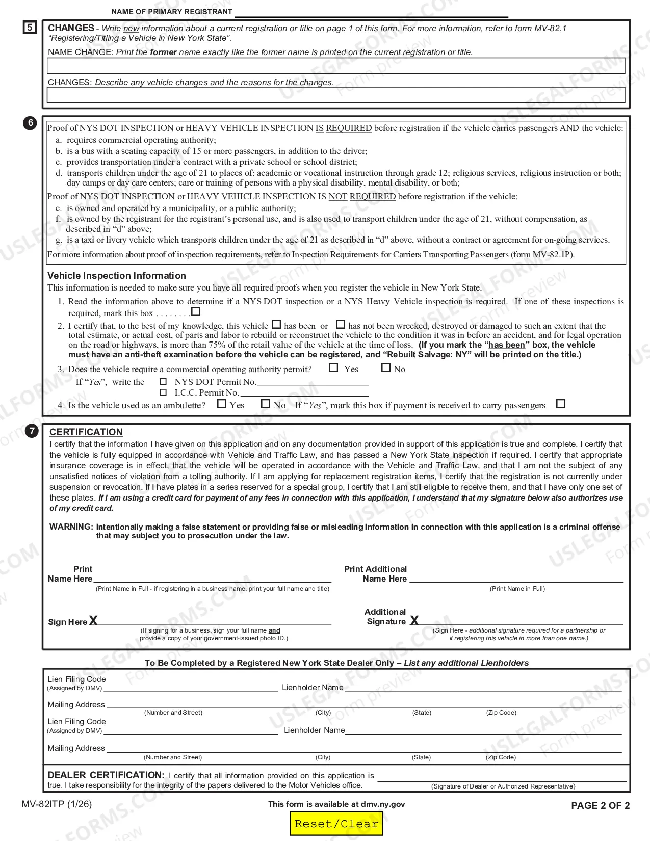 Preview In-Transit Permit/Title Application