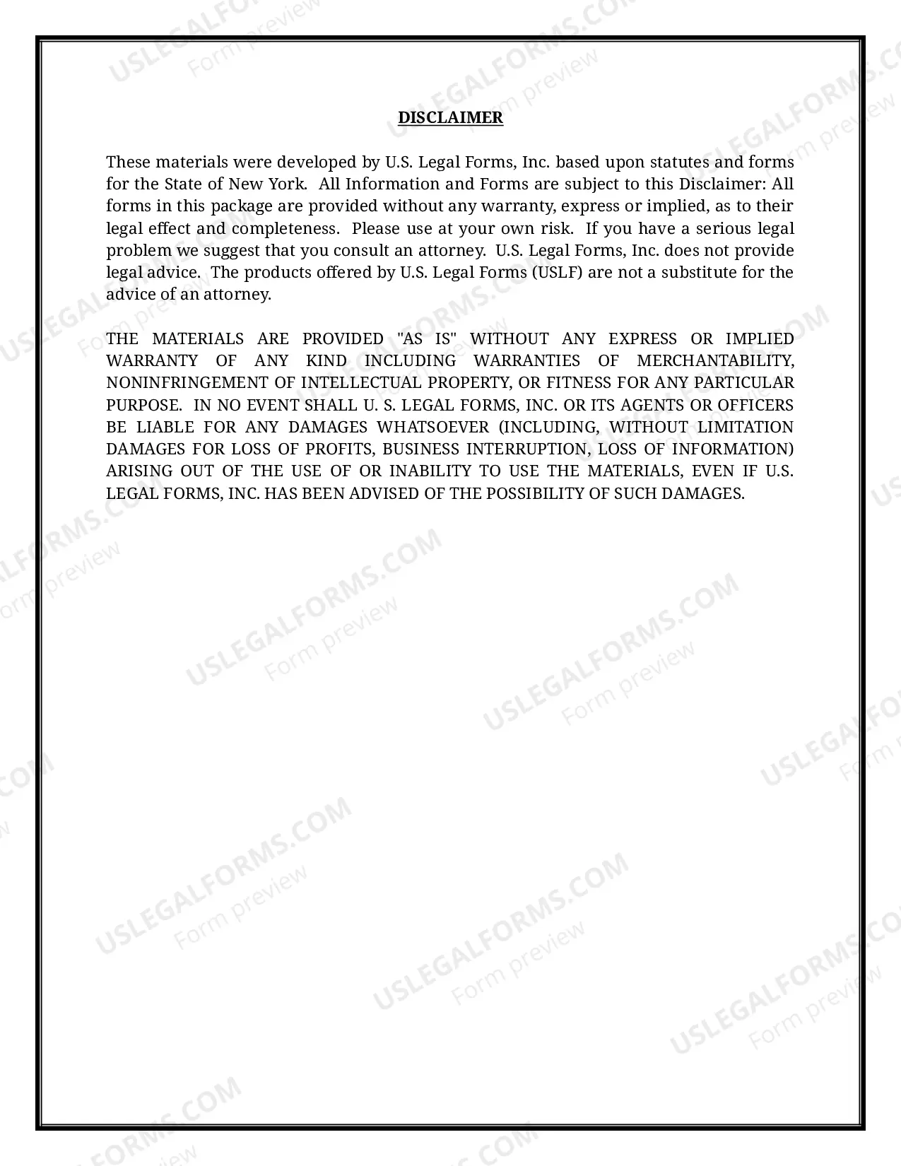 Preview New York Name Change Instructions and Forms Package for a Minor - New York City Only