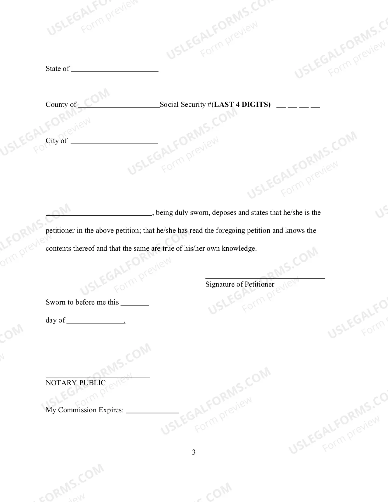 Preview Petition for Return of Property