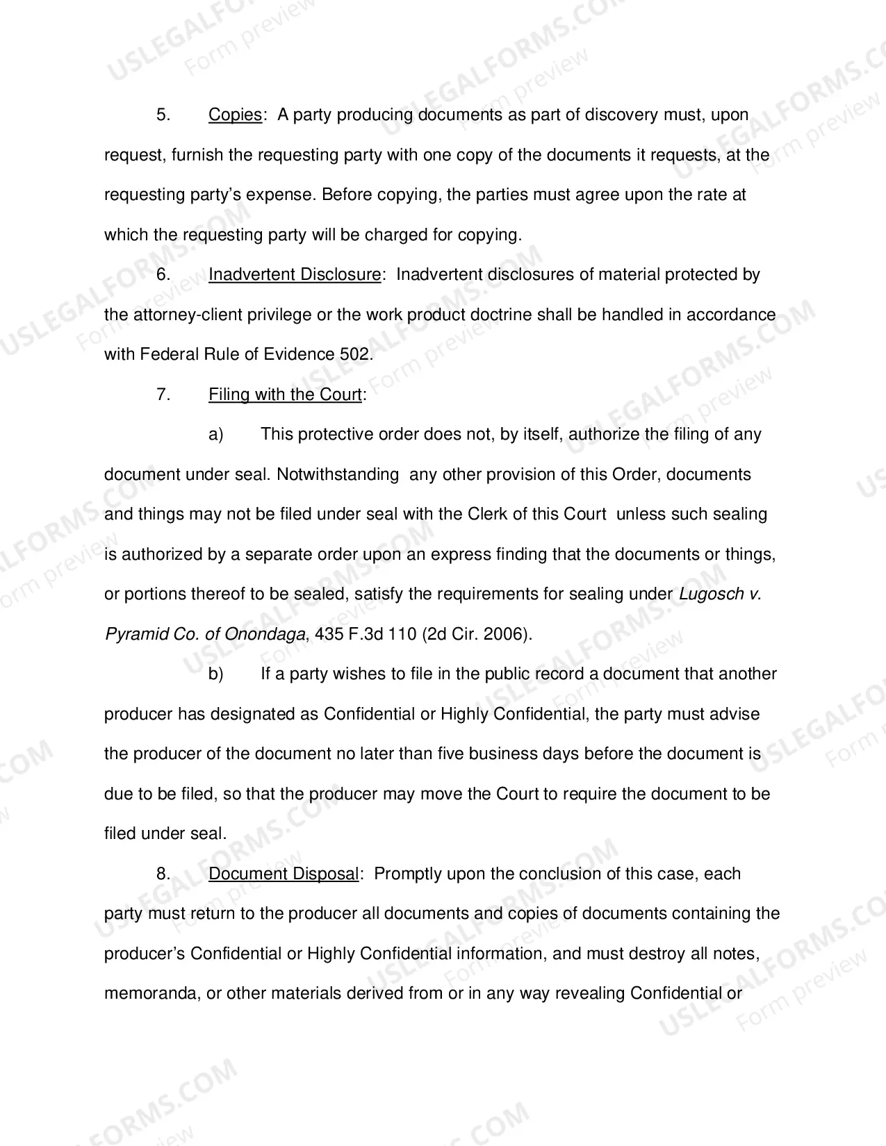 Preview Patent Protective Order