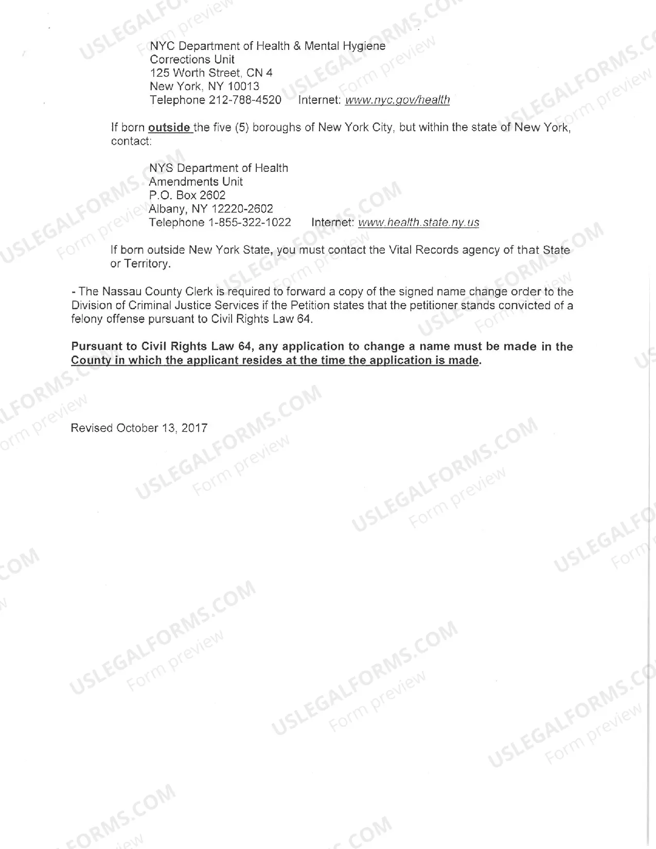 Preview Name Change Instructions