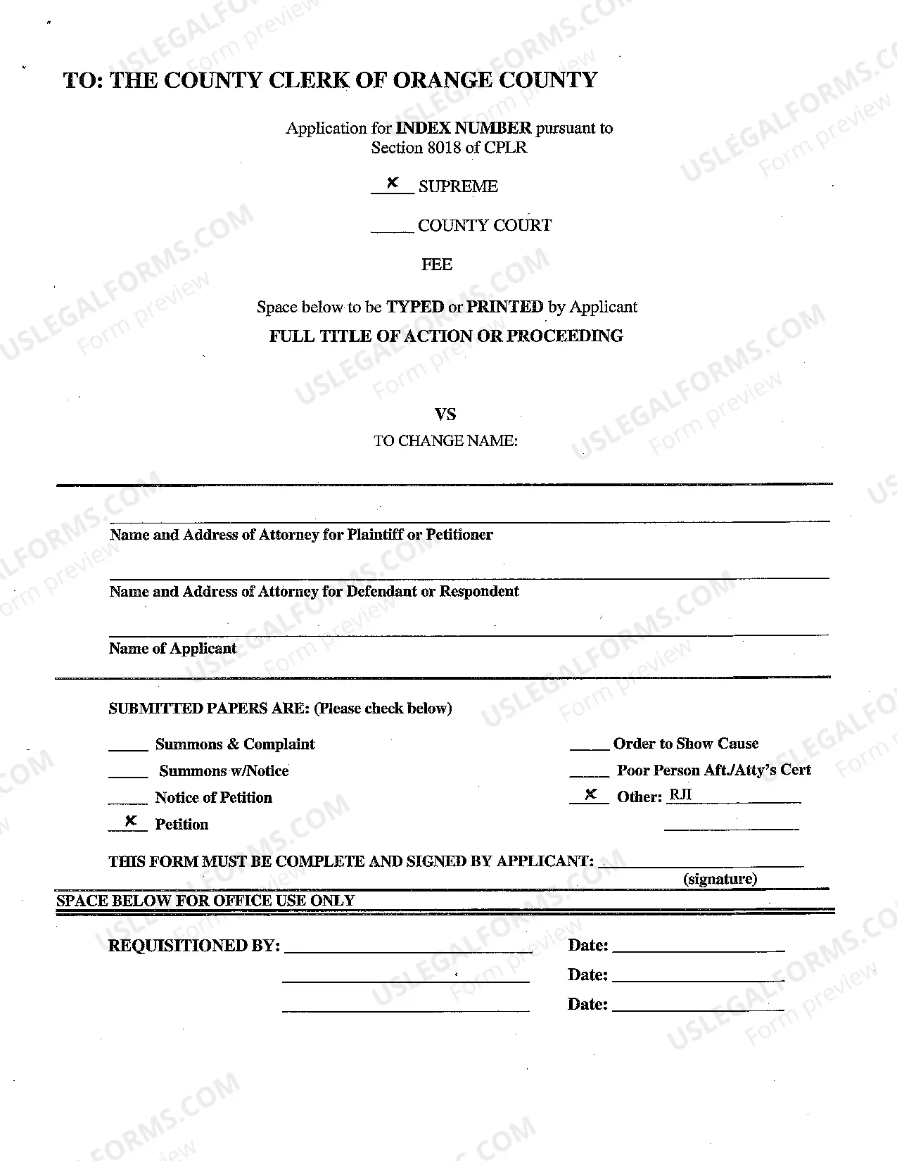 Preview Child Name Change Packet