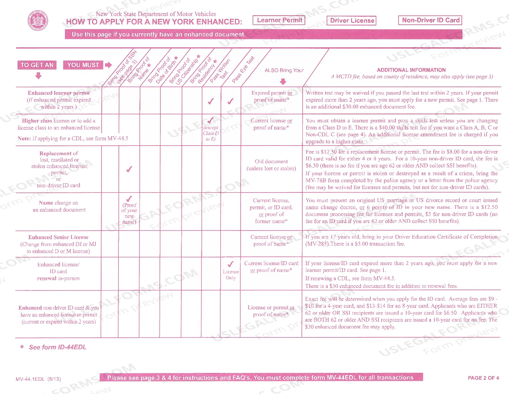 Preview Enhanced Drivers License - How To Apply MV-44.1EDL
