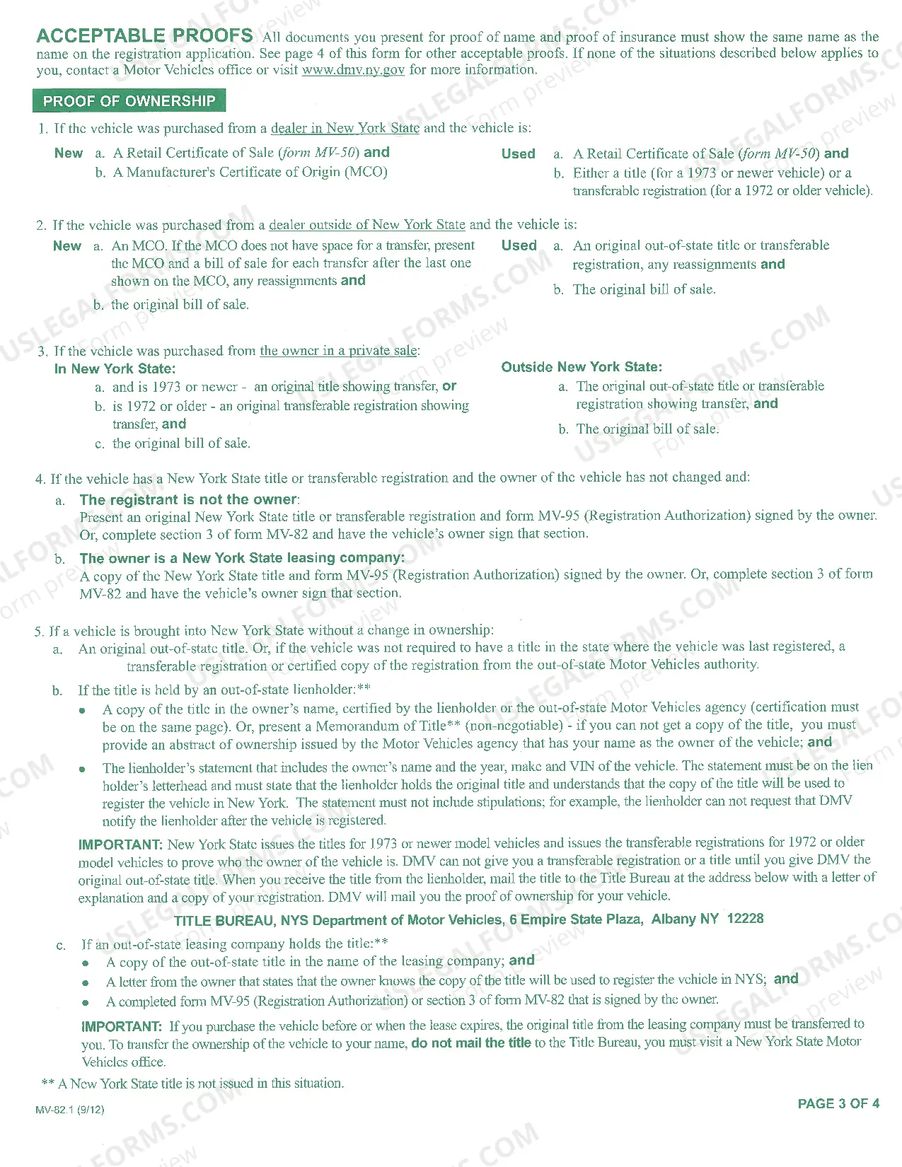 Preview Vehicle Registration Requirements MV-82.1
