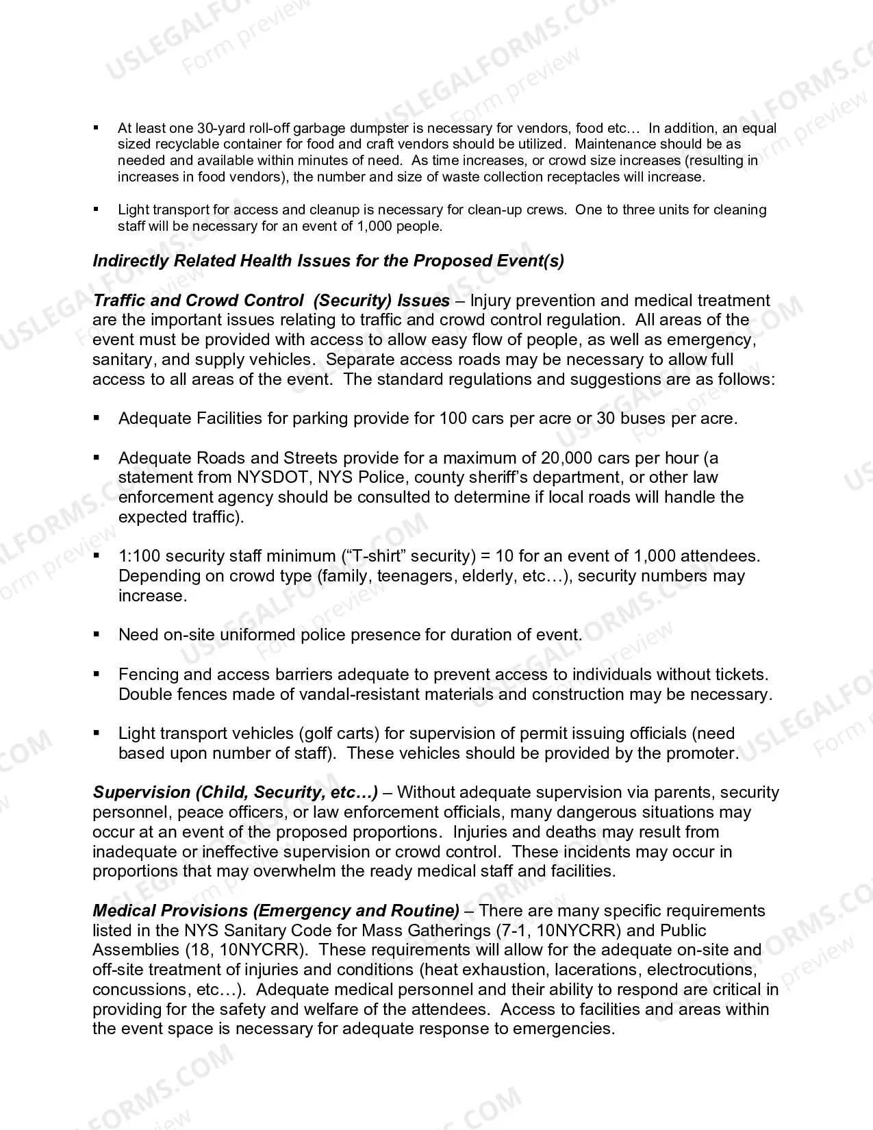 Preview Guidance for Temporary Events - Mass Gatherings