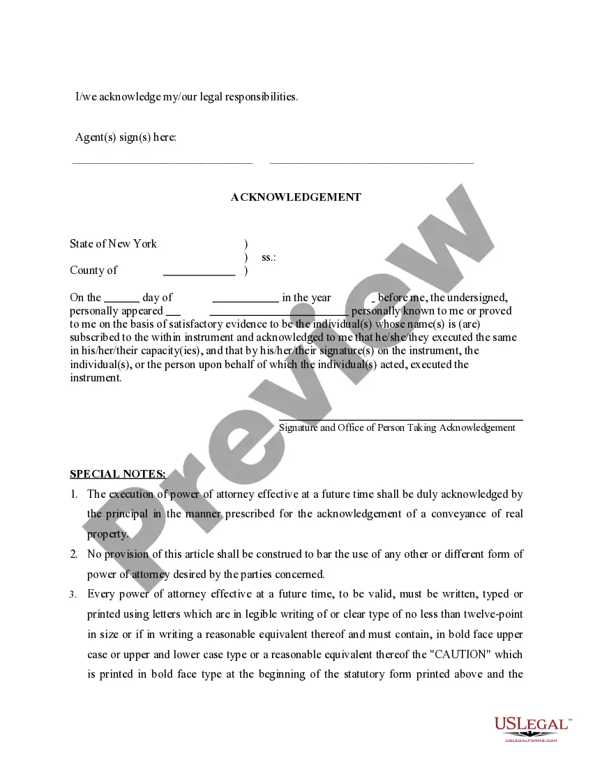 Get Durable General Power of Attorney Effective at a Future Time - a.k.a. Springing Power of Attorney Preview Durable General Power of Attorney Effective at a Future Time - a.k.a. Springing Power of Attorney