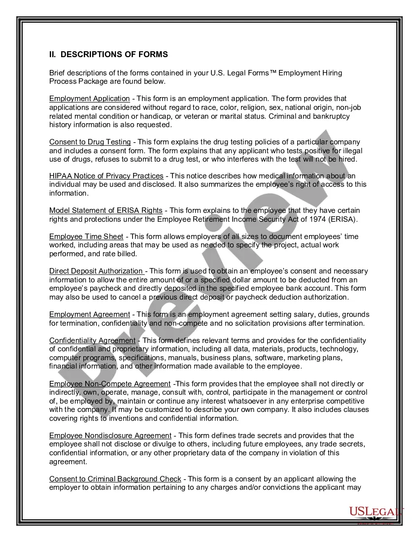Get New York Employment Hiring Process Package Preview New York Employment Hiring Process Package