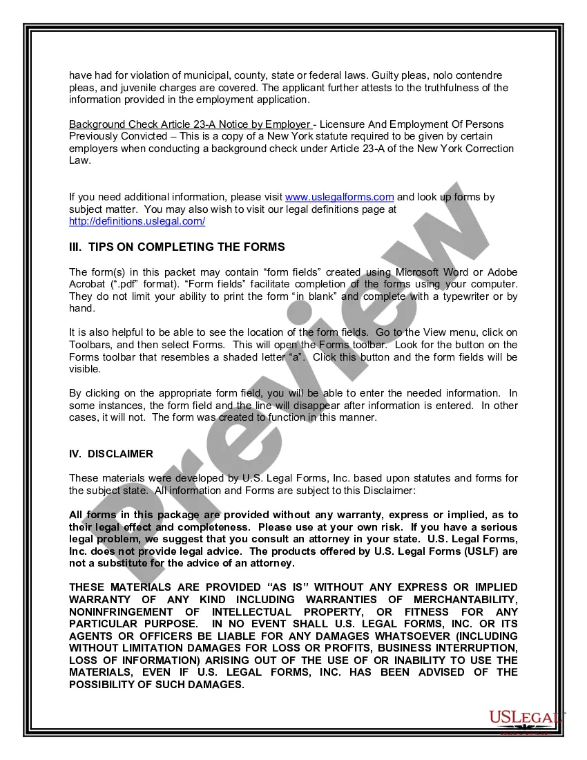Get New York Employment Hiring Process Package Preview New York Employment Hiring Process Package