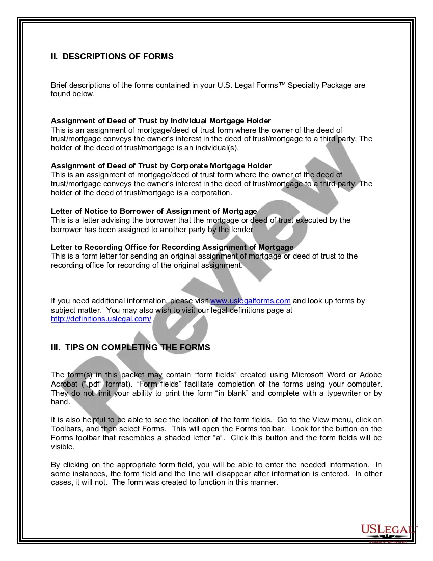 Get New York Assignment of Mortgage Package Preview New York Assignment of Mortgage Package