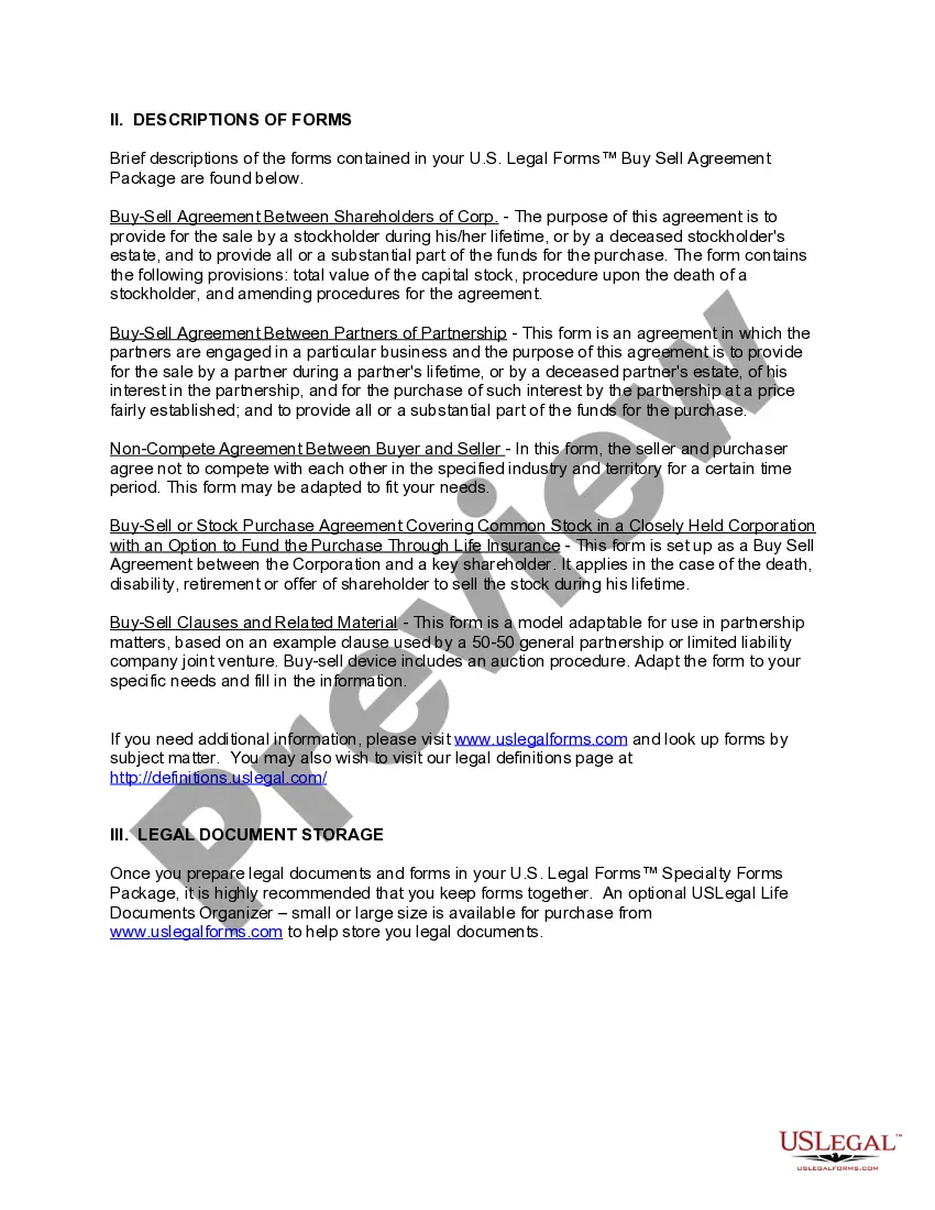 Get New York Buy Sell Agreement Package Preview New York Buy Sell Agreement Package
