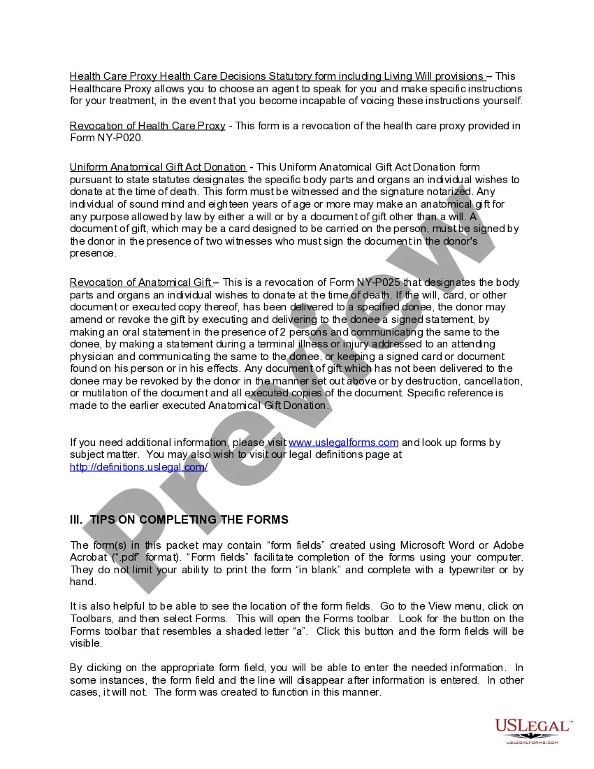Get New York Living Wills and Health Care Package Preview New York Living Wills and Health Care Package