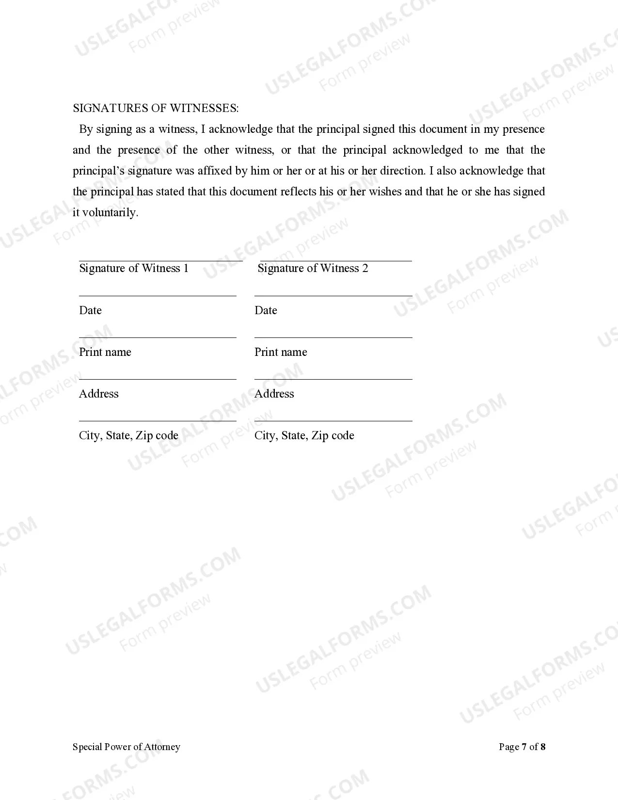 Preview Special or Limited Power of Attorney for Real Estate Sales Transaction By Seller