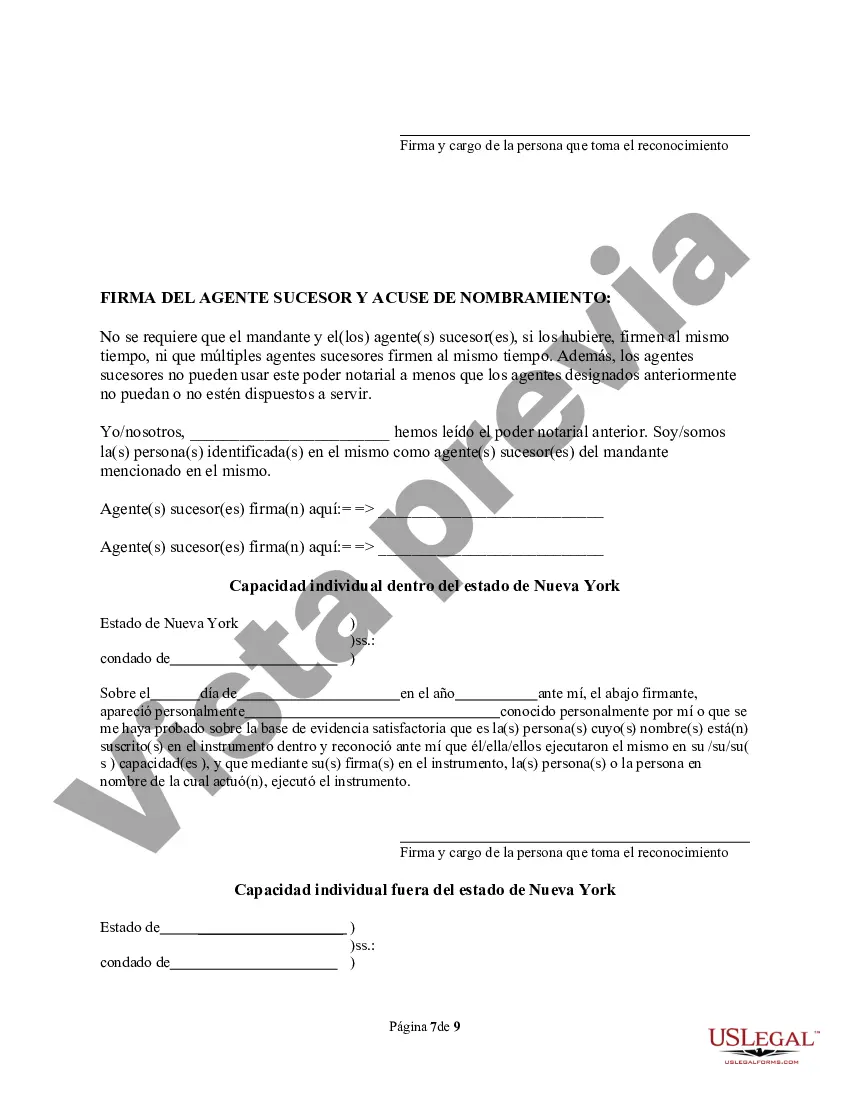 Preview Poder notarial especial o limitado para transacciones de compra de bienes raíces por parte del comprador