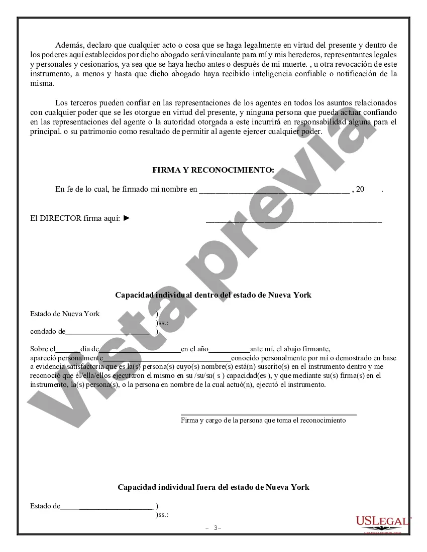 Preview Poder Notarial Limitado para Transacciones de Acciones y Poderes Corporativos