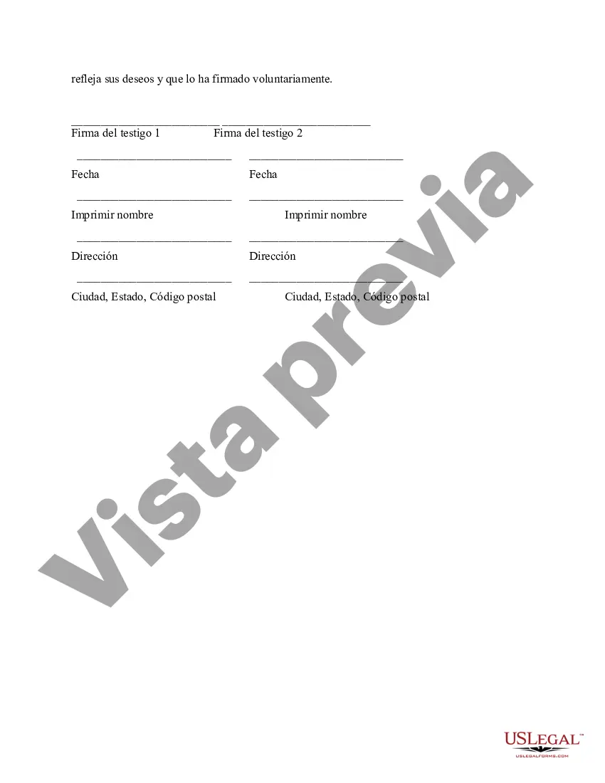 Preview Poder especial duradero para asuntos de cuentas bancarias