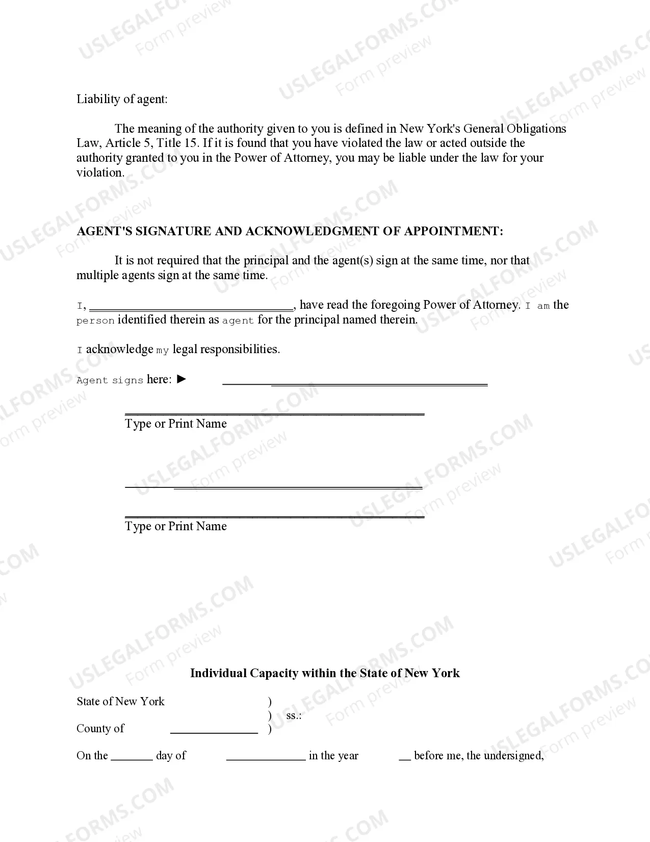 Preview Special Durable Power of Attorney for Bank Account Matters