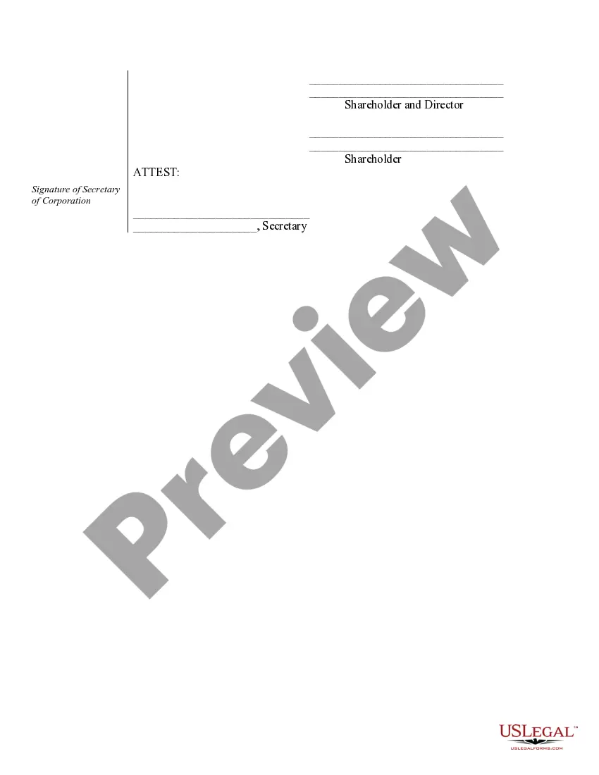 Preview Organizational Minutes for a Professional Service Corporation