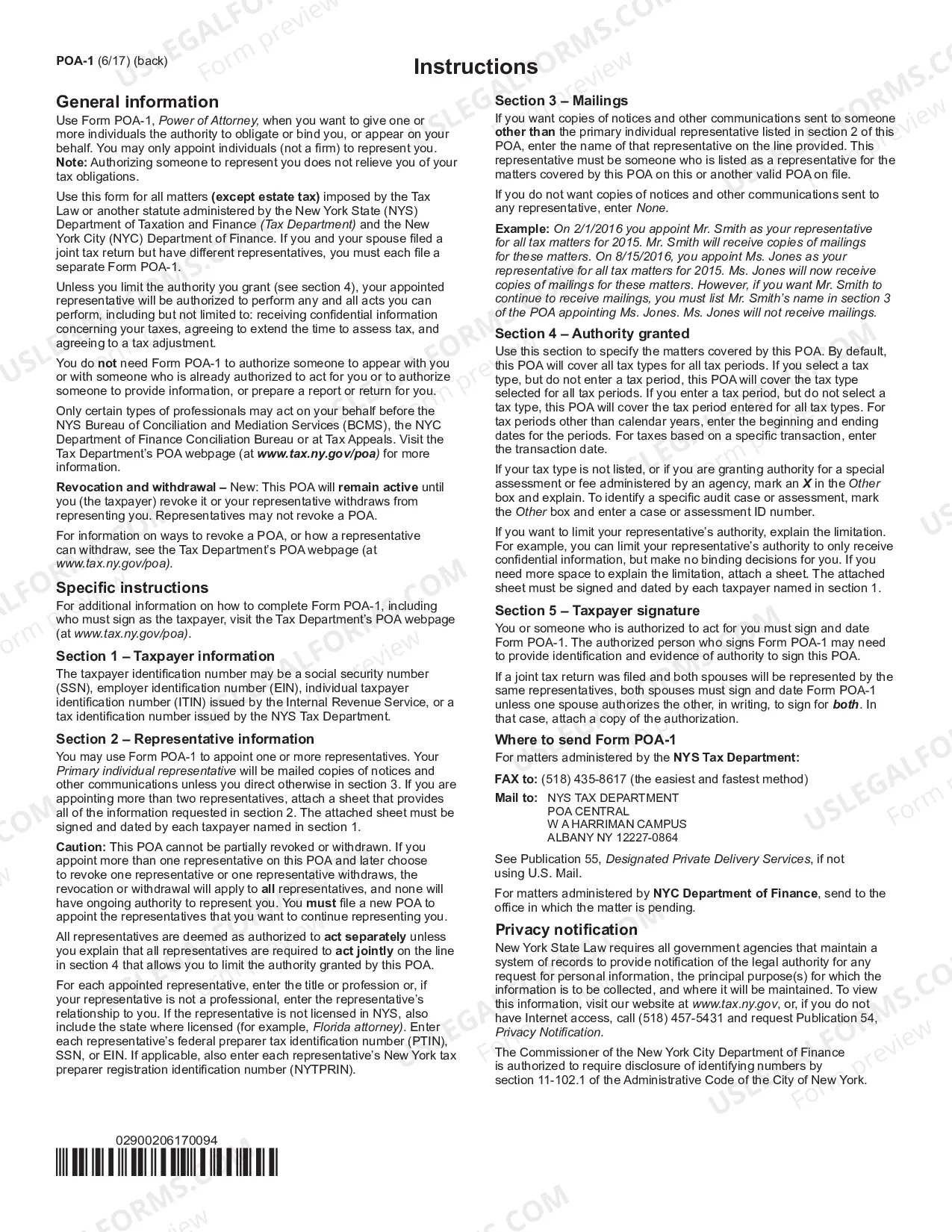 Preview Power of Attorney