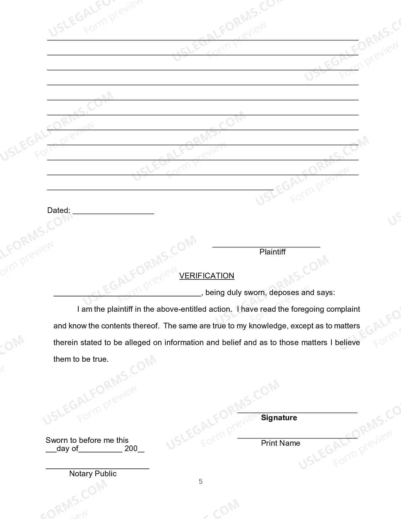 Preview Complaint