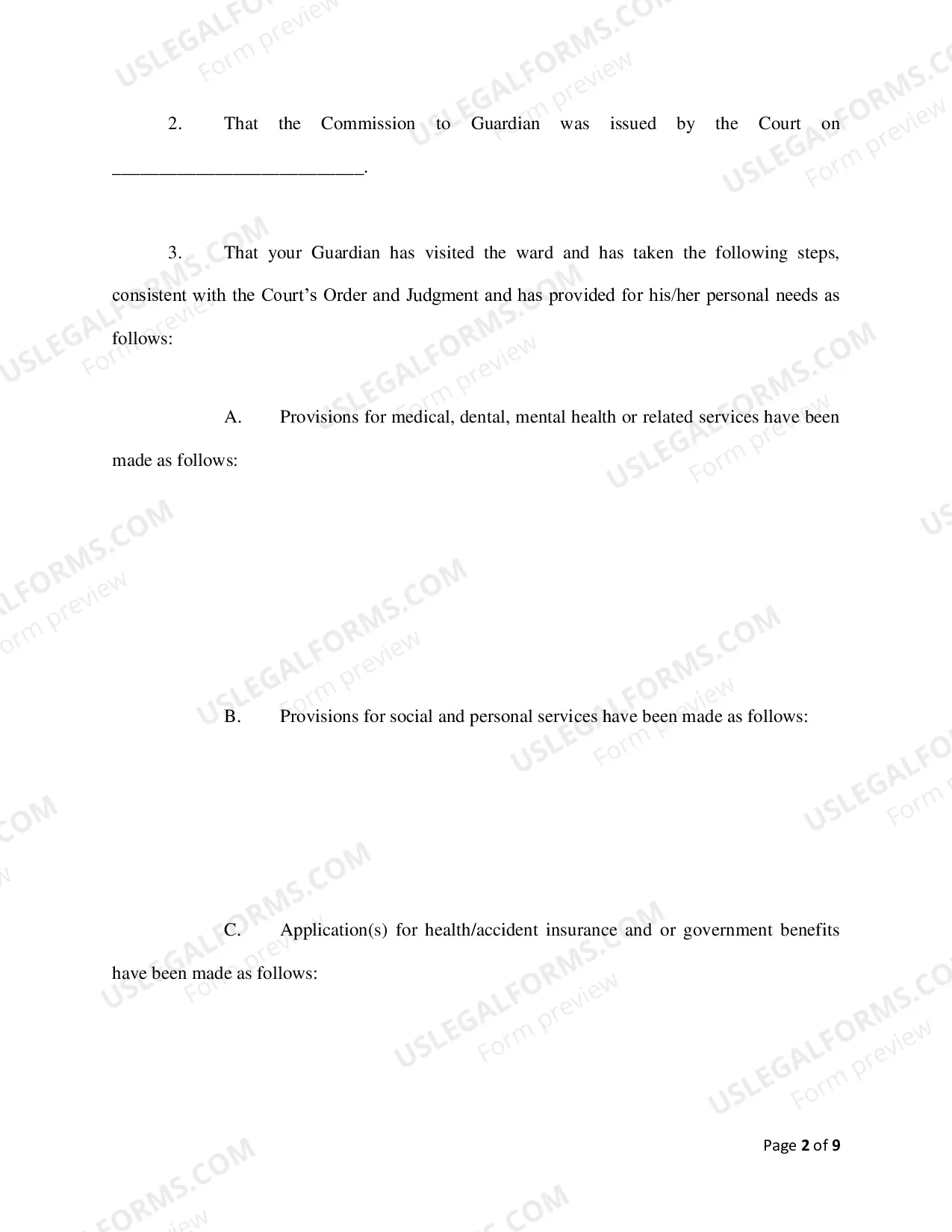 Preview Initial Report (IP Guardianship)