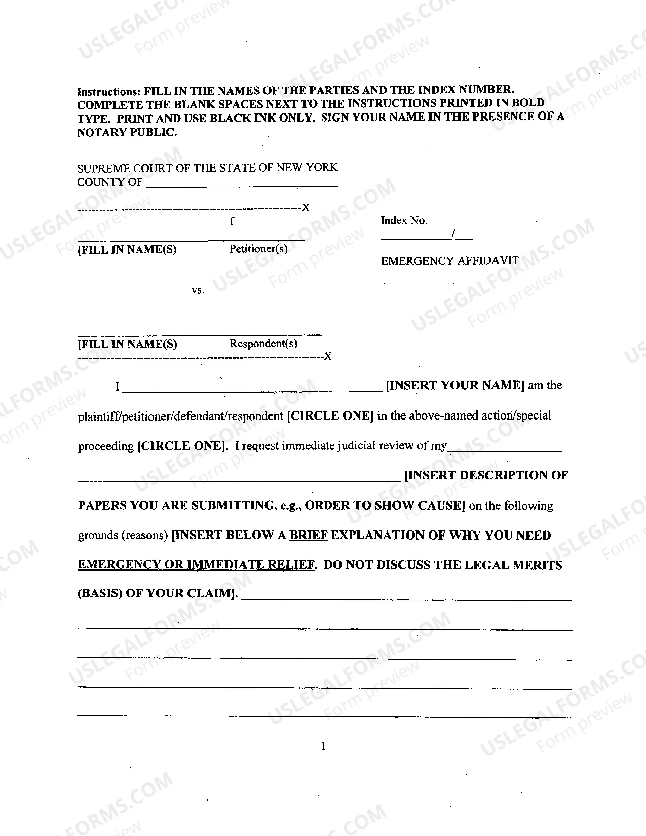 Preview Order To Show Cause With T.R.O. Special Proceeding General
