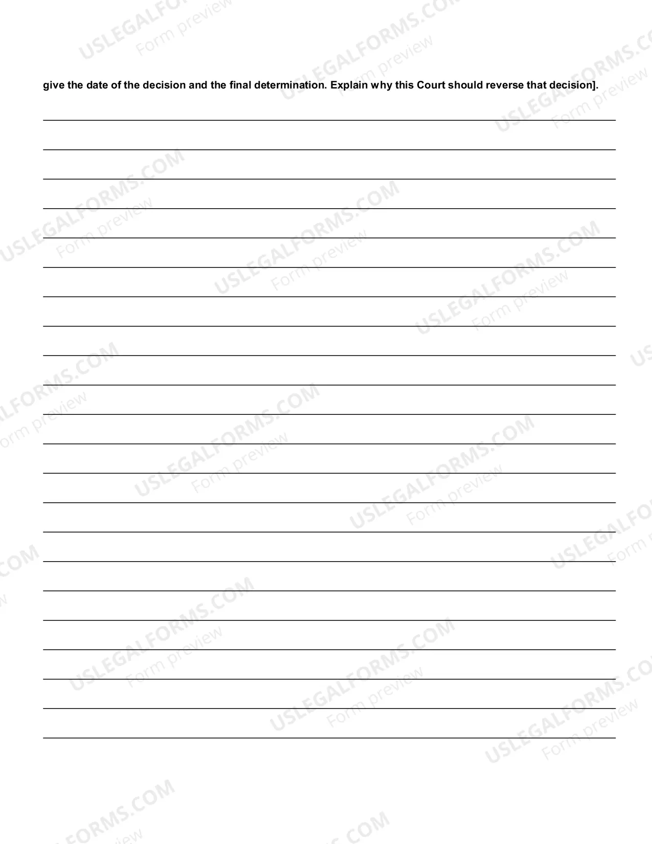 Preview Verified Petition