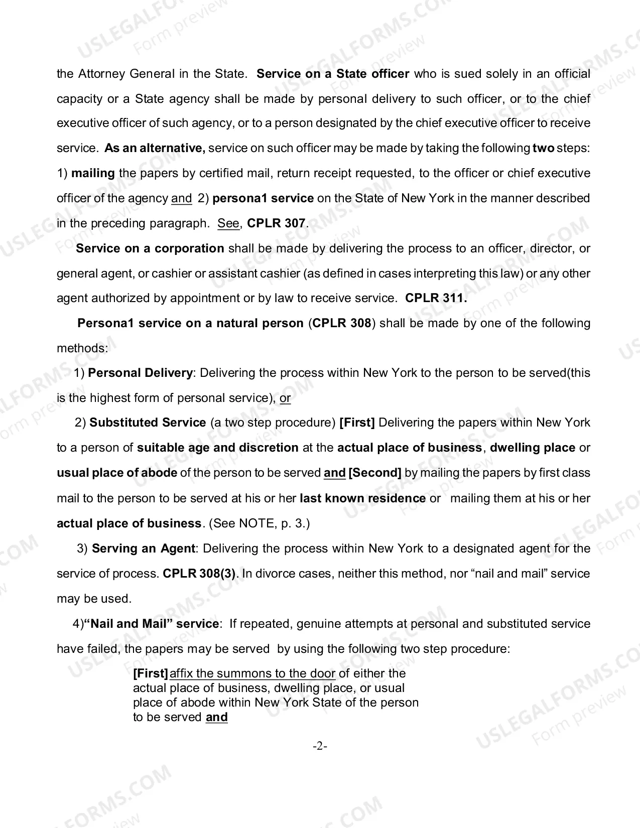 Preview How to serve papers when commencing an action