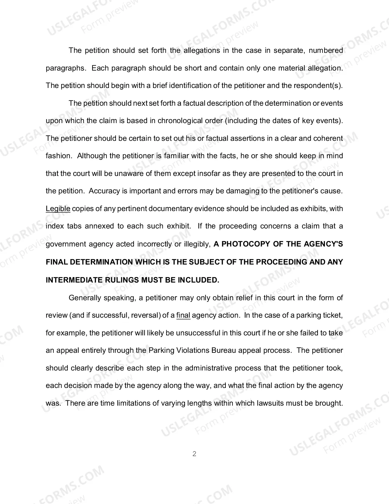 Preview How to Commence Special Proceeding